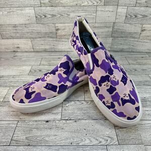 RIPNDIP Shoes Mens Size 11 Purple Camo Slip-On Lord Nermal Canvas Skate Sneakers